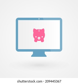 Desktop and piggy