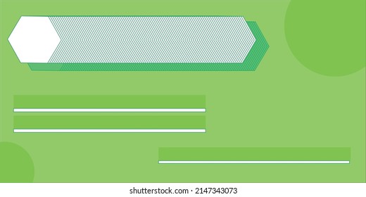 Desktop or presentation cover design for organizing icon and title screen with green vector geometric background