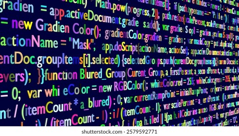 Desktop source code and technology background, Developer or programer with coding and programming, Wallpaper by Computer language and source code, Computer virus and Malware attack.