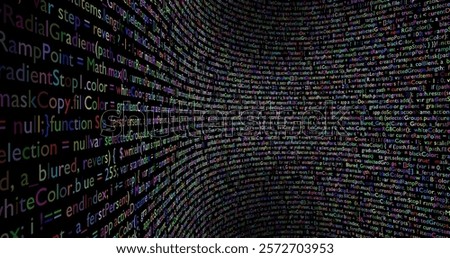 Desktop source code and technology background, Developer or programer with coding and programming, Wallpaper by Computer language and source code, Computer virus and Malware attack.