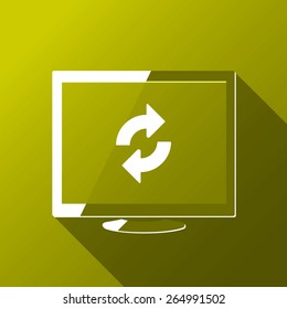 Desktop synchronize symbol, refresh icon