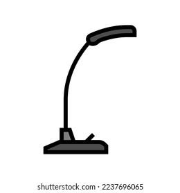 desktop table lamp color icon vector. desktop table lamp sign. isolated symbol illustration
