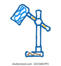desktop table lamp doodle icon sketch vector. desktop table lamp sign. isolated symbol illustration