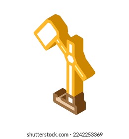 desktop table lamp isometric icon vector. desktop table lamp sign. isolated symbol illustration