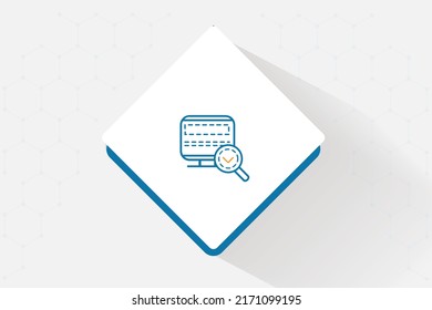 Desktop Testing icon vector design