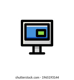 Ilustración del vector de logotipo de la interfaz de usuario de escritorio
