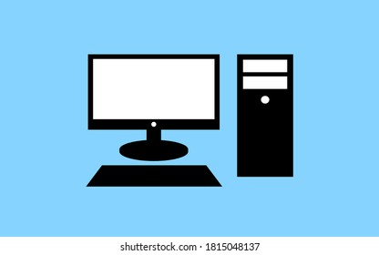 Desktop vector image minimalist style