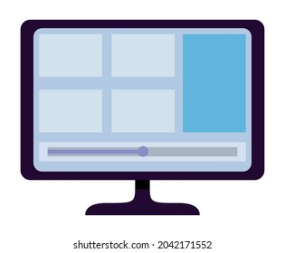 desktop and video template icon