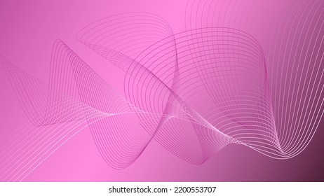 Desktop wallpaper. Geometric thin lines in pink colors