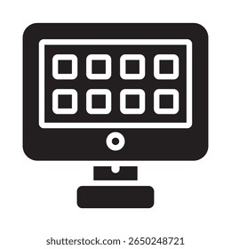 Desktop widgets Vector Icon which can easily modify or edit
