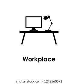desktop, workplace icon. Element of business icon for mobile concept and web apps. Detailed desktop, workplace icon can be used for web and mobile
