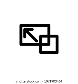 desktop zoom sign icon. Element of minimalistic icon for mobile concept and web apps. Signs and symbols collection icon for websites, web design, mobile app on white background