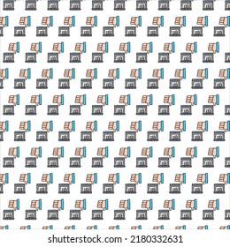 deslike and laptop icon pattern design 