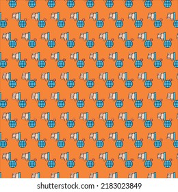 deslike and search icon pattern design 