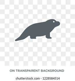 Desman icon. Trendy flat vector Desman icon on transparent background from animals  collection. 