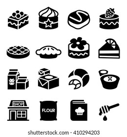 Dessert & Bakery  icon set