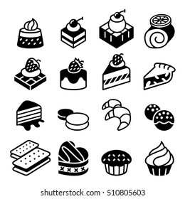 Dessert & Bakery icon set