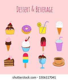 Dessert and Bevege Vector Collection