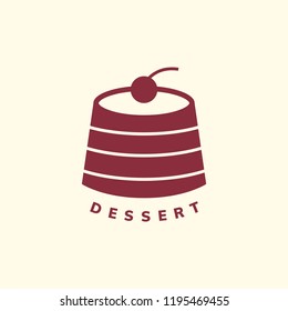 Dessert cafe icon graphic vector