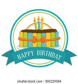 Dessert cake design, vector illustration eps 10.