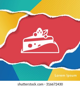 dessert cake icon