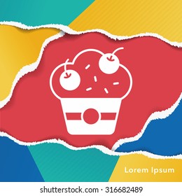 dessert cake icon