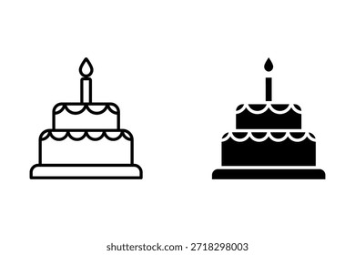 dessert, cake icon set	design
