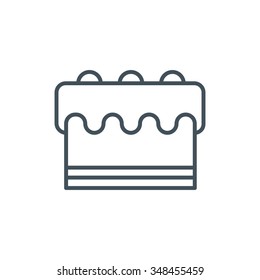 Dessert, cake icon suitable for info graphics, websites and print media. Vector icon.