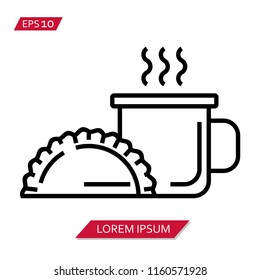 dessert cake vector icon symbol