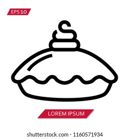 dessert cake vector icon symbol