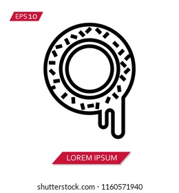 dessert cake vector icon symbol