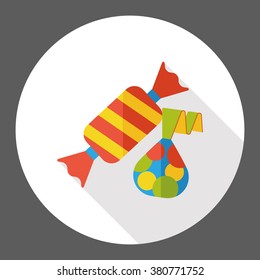 dessert candy flat icon