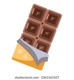 dessert chocolate bar icon isolated