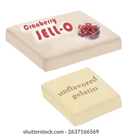 Dessert Clipart – Jelly and Gelatin for Culinary Designs