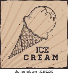 Dessert concept  about sweet ice cream design, vector illustration 10 eps graphic.