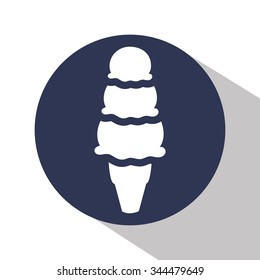 Dessert concept with  design, vector illustration 10 eps graphic.