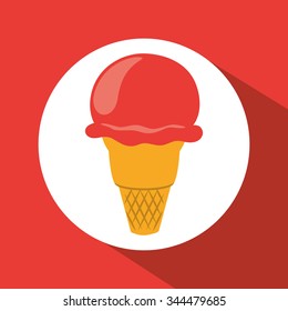Dessert concept with  design, vector illustration 10 eps graphic.