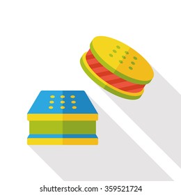 dessert cookie flat icon