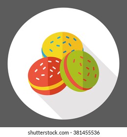 dessert cookie flat icon