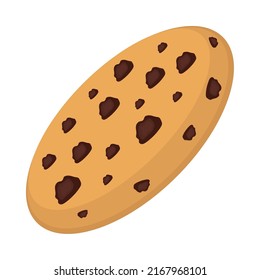icono de galleta de postre aislado