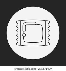 dessert cookie line icon