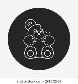 dessert cookie line icon