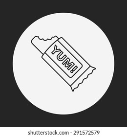 dessert cookie line icon