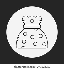 dessert cookie line icon