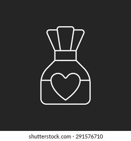 dessert cookie line icon