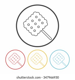 dessert cookie line icon