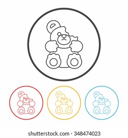 dessert cookie line icon