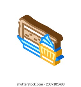 dessert department isometric icon vector. dessert department sign. isolated symbol illustration