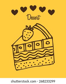 dessert design, vector illustration eps10 graphic 