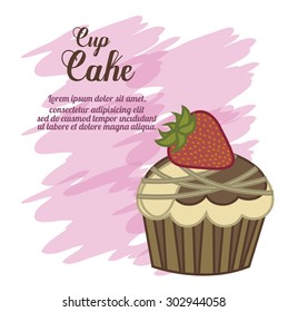 Dessert  digital design, vector illustration eps 10